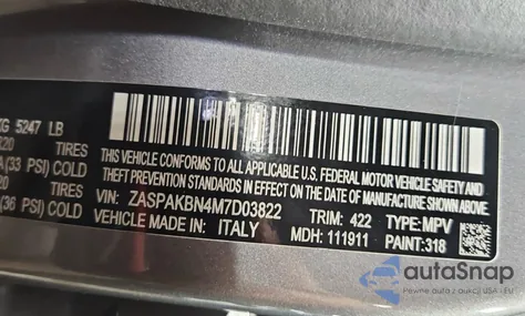 2021 Alfa Romeo Stelvio Ti from USA, damaged, VIN ZASPAKBN4M7D03822